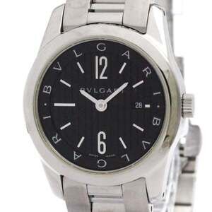 BVLGARI Solotempo Stainless Steel Quartz Ladies Watch ST30S Polished